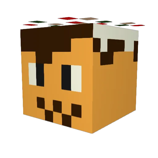 Haruharu_ Minecraft avatar head, 3D render
