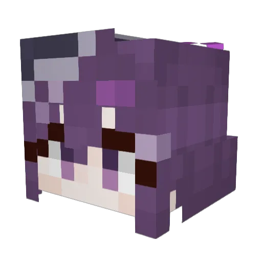 HarukaNyan Minecraft avatar head, 3D render