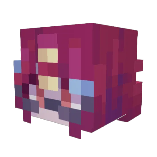 Harukakak4 Minecraft avatar head, 3D render