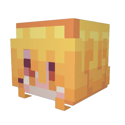 Harukimm Minecraft avatar head, 3D render