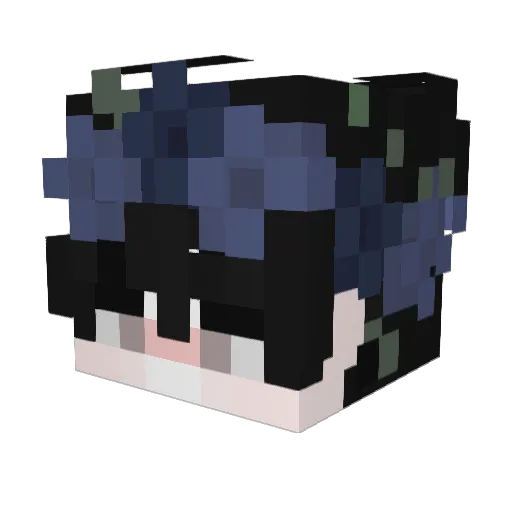 Haruko99s Minecraft avatar head, 3D render