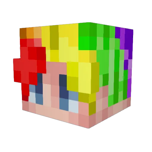 Haruko_Tsuki Minecraft avatar head, 3D render