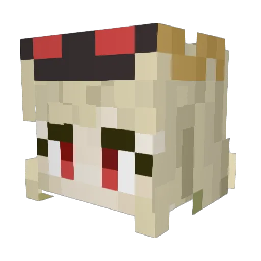 Harun Minecraft avatar head, 3D render
