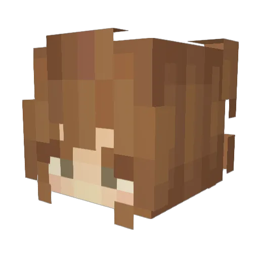 Haruna27 Minecraft avatar head, 3D render