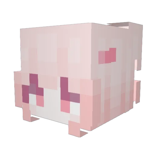 Haruna__ Minecraft avatar head, 3D render