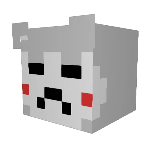 Harupon_531 Minecraft avatar head, 3D render