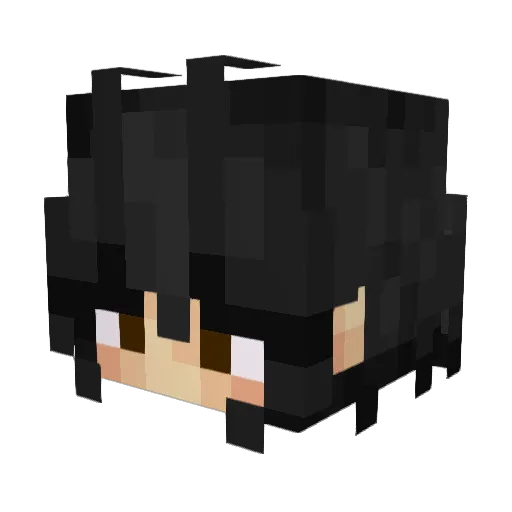 HaruyaSky Minecraft avatar head, 3D render