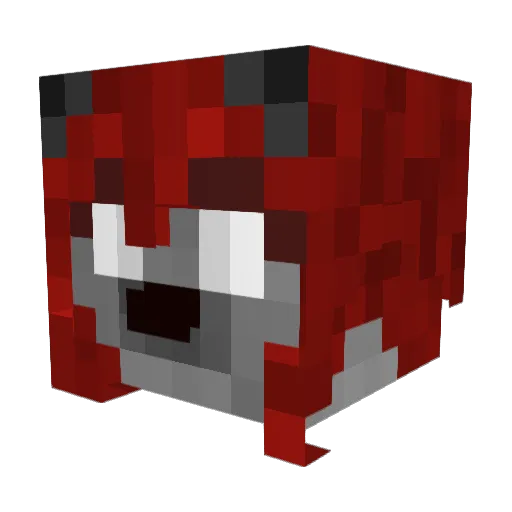 Harvahimmeli Minecraft avatar head, 3D render