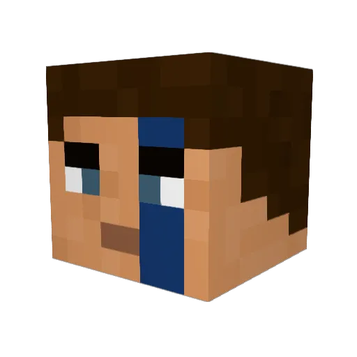 Harvarg Minecraft avatar head, 3D render