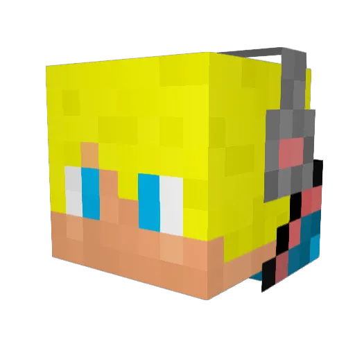Harvdawgz Minecraft avatar head, 3D render