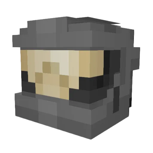 Harvest088 Minecraft avatar head, 3D render