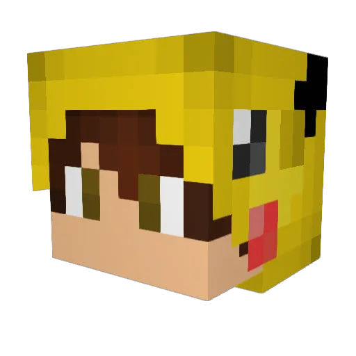 Harvester2000 Minecraft avatar head, 3D render