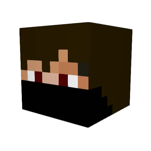 Harvey2123 Minecraft avatar head, 3D render