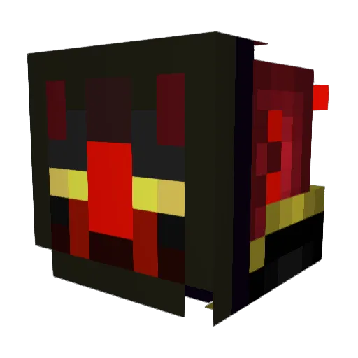 HarveyCR Minecraft avatar head, 3D render