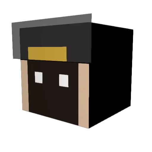 HarveySpectr Minecraft avatar head, 3D render
