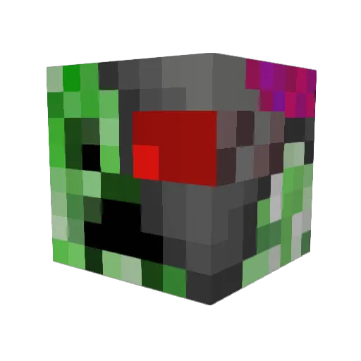Harveyes Minecraft avatar head, 3D render