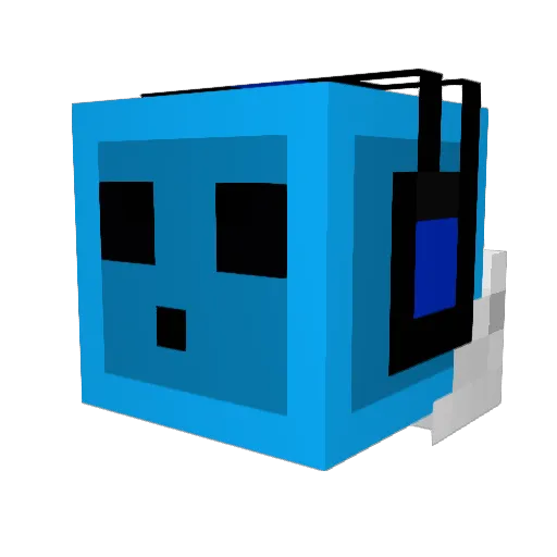 Harveynufc Minecraft avatar head, 3D render