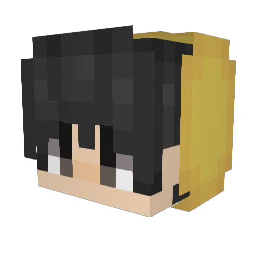 Harvo900 Minecraft avatar head, 3D render