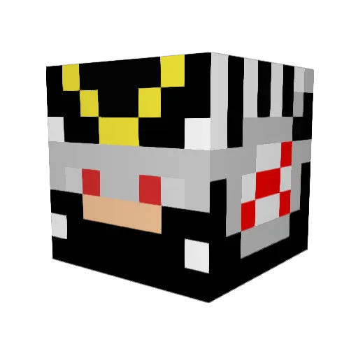 HarvyRain Minecraft avatar head, 3D render