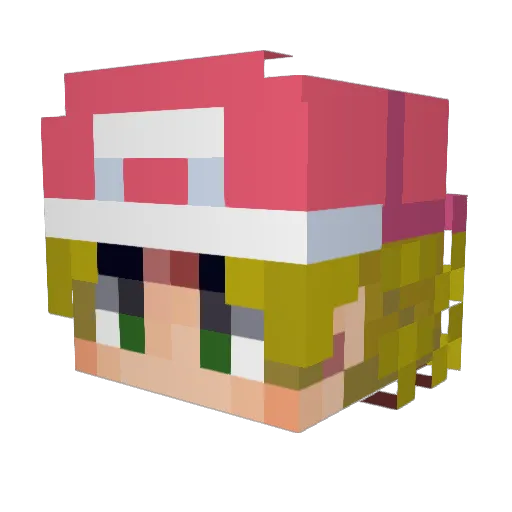 Harvzy64 Minecraft avatar head, 3D render