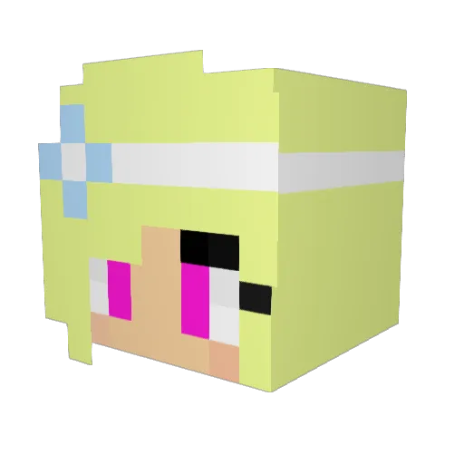 Haryss7 Minecraft avatar head, 3D render