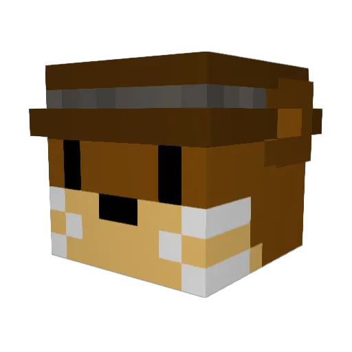 HasalAzzo Minecraft avatar head, 3D render