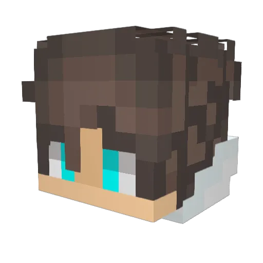 HasanNoxy Minecraft avatar head, 3D render