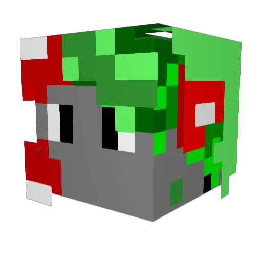 Hasan_11244r Minecraft avatar head, 3D render