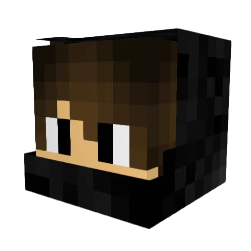Hasanqur13 Minecraft avatar head, 3D render