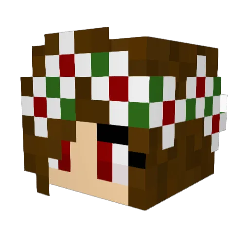 Hasben Minecraft avatar head, 3D render