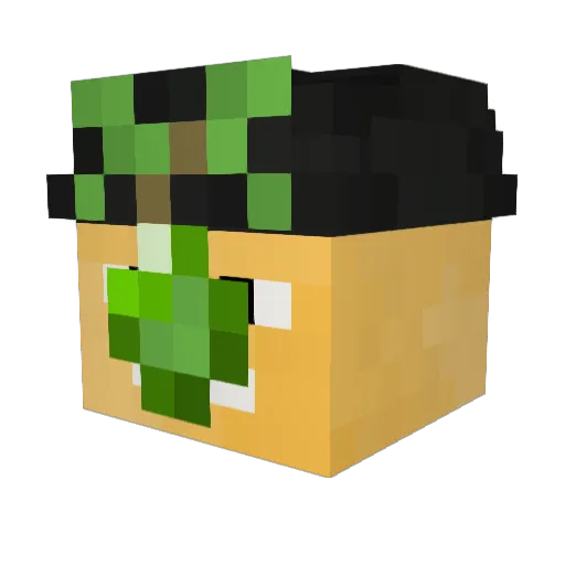 Hasdrubal Minecraft avatar head, 3D render