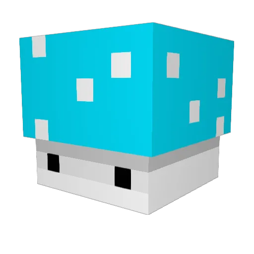 HaseCraft Minecraft avatar head, 3D render