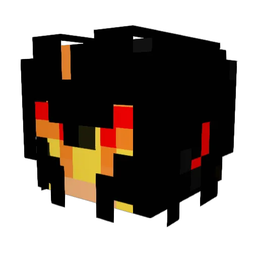 Hase_003 Minecraft avatar head, 3D render