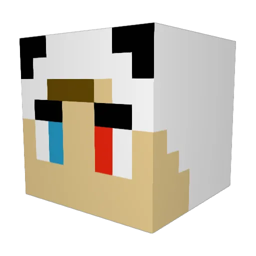Haselbang5 Minecraft avatar head, 3D render