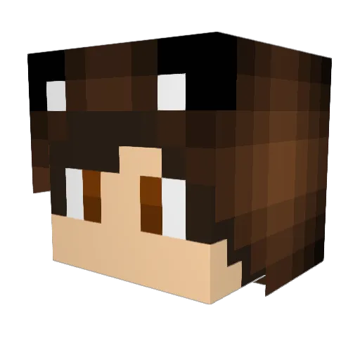 Hasen_0 Minecraft avatar head, 3D render
