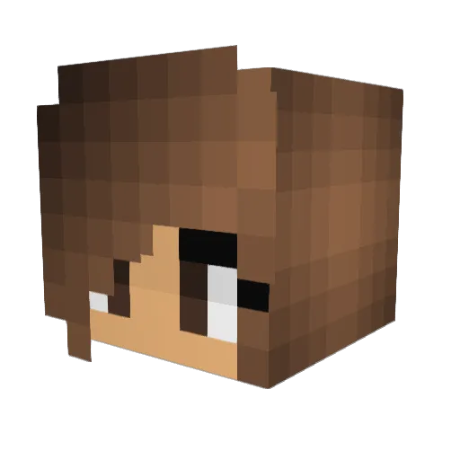 Hasenjagd12 Minecraft avatar head, 3D render