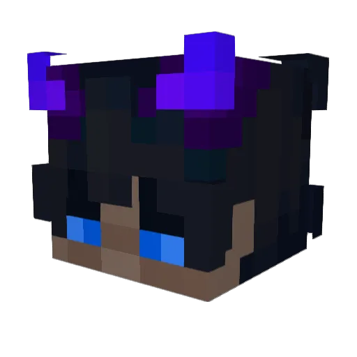 Haset Minecraft avatar head, 3D render