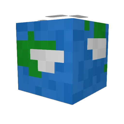 Hash04 Minecraft avatar head, 3D render