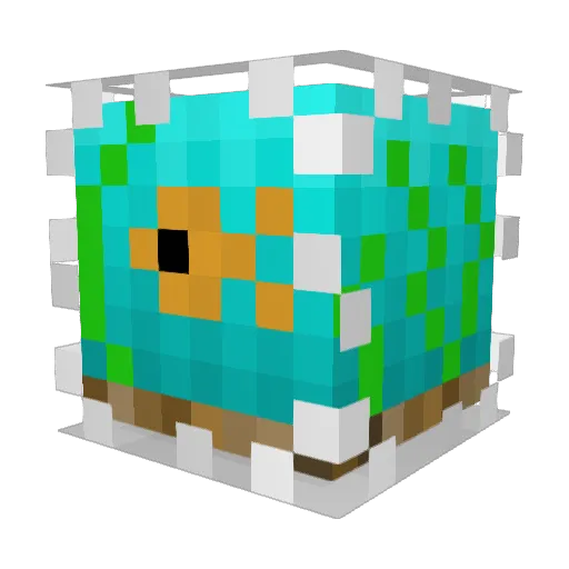 HashBowls Minecraft avatar head, 3D render
