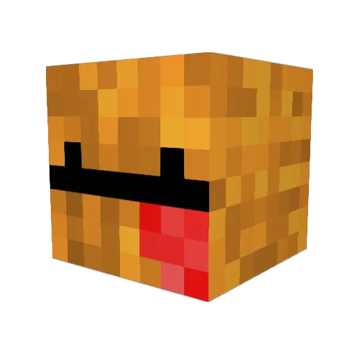Hash_Brownz Minecraft avatar head, 3D render