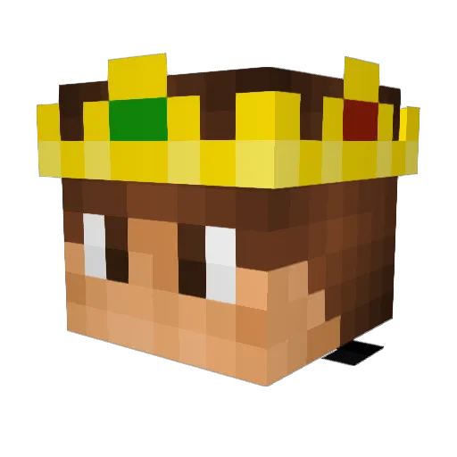 Hashabib Minecraft avatar head, 3D render