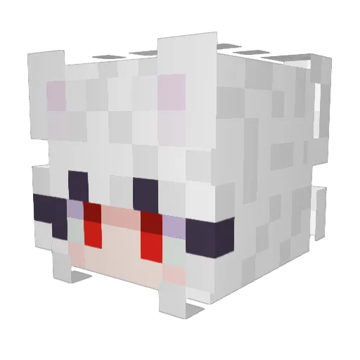 HashbrownNugget Minecraft avatar head, 3D render
