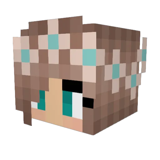 HasheM_Sa Minecraft avatar head, 3D render