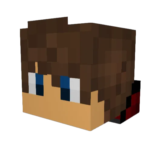 HashedBrown Minecraft avatar head, 3D render