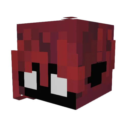 HashimSucks Minecraft avatar head, 3D render