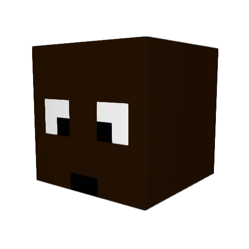 Hashmet Minecraft avatar head, 3D render