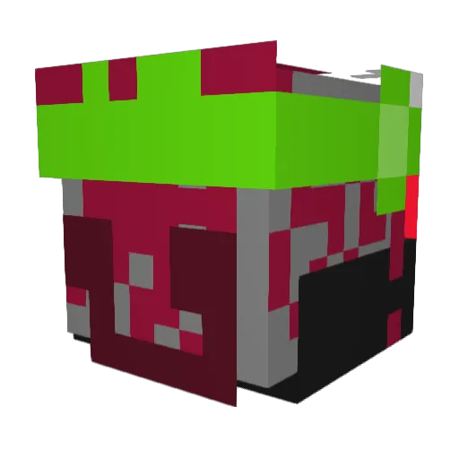 Hashrocks133 Minecraft avatar head, 3D render