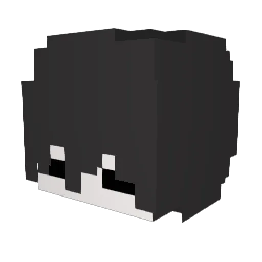 Hashrom Minecraft avatar head, 3D render
