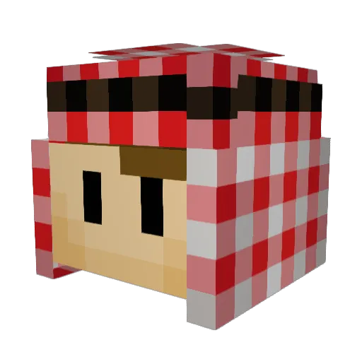 Hasik_97 Minecraft avatar head, 3D render