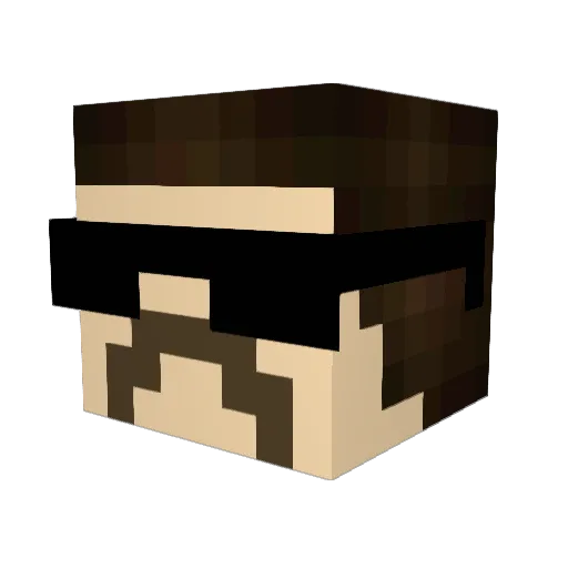 HasilMusil Minecraft avatar head, 3D render